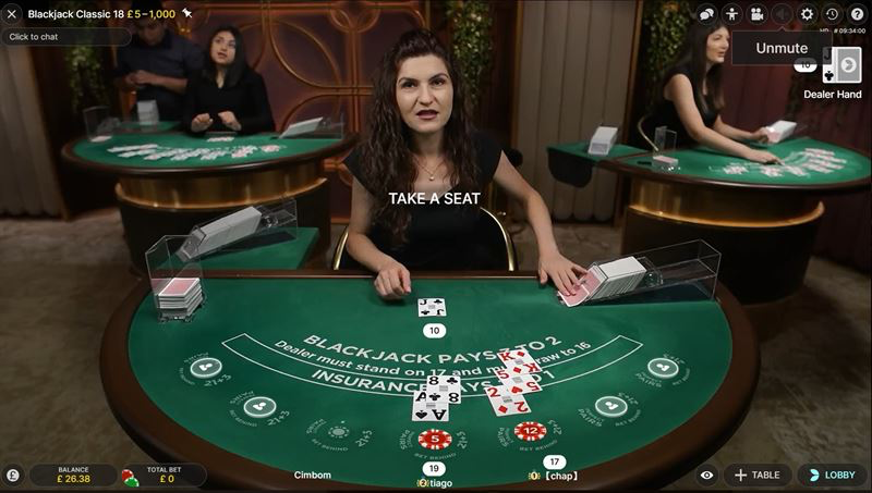Live blackjack at new non UK casinos